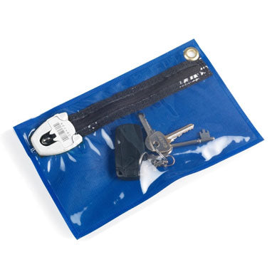 Versapak Clear Front Key Pouch BLUE 230x152mm (ZF1) - NWT FM SOLUTIONS - YOUR CATERING WHOLESALER