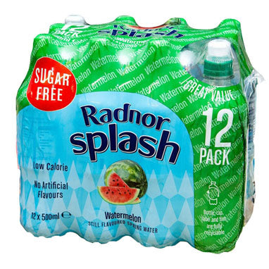 Radnor Splash Sugar Free Watermelon 12x500ml