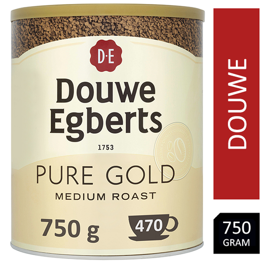 Douwe Egberts Pure Gold Instant Coffee 750g Tin - NWT FM SOLUTIONS - YOUR CATERING WHOLESALER