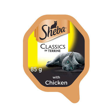 Sheba Classics Cat Tray with Chicken in Terrine 85g - NWT FM SOLUTIONS - YOUR CATERING WHOLESALER