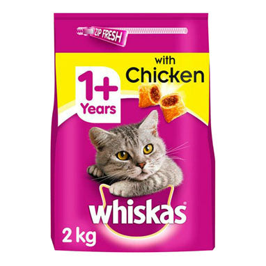 Whiskas 1+ Cat Complete Dry with Chicken 2kg - NWT FM SOLUTIONS - YOUR CATERING WHOLESALER