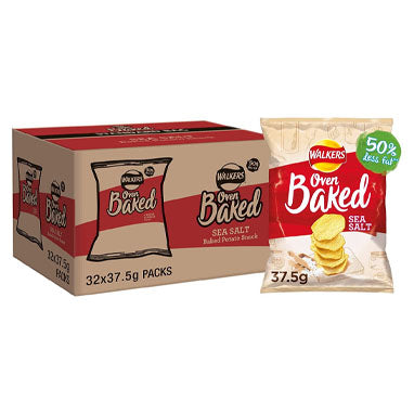 Walkers BAKED Ready Salted Pack 32's - NWT FM SOLUTIONS - YOUR CATERING WHOLESALER
