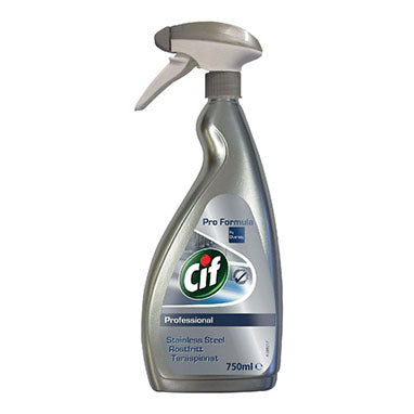 Cif Pro-Formula Stainless Steel and Glass Cleaner 750ml