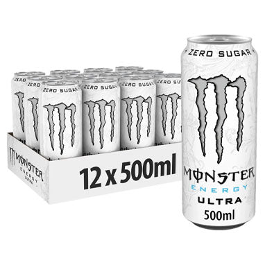 Monster Energy Ultra White Cans 12x500ml