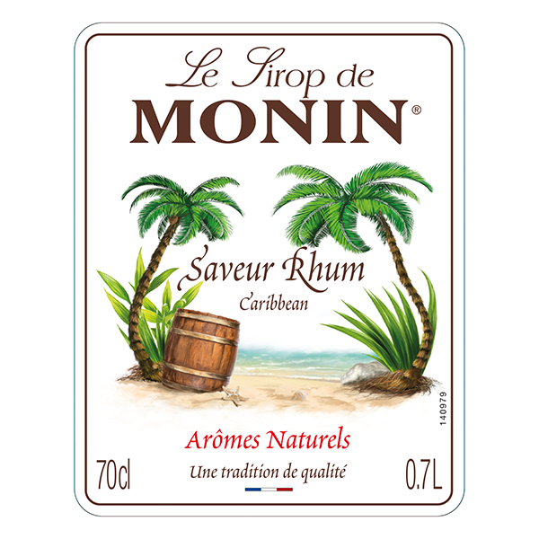 Monin Caribbean Coffee Syrup 700ml (Glass)