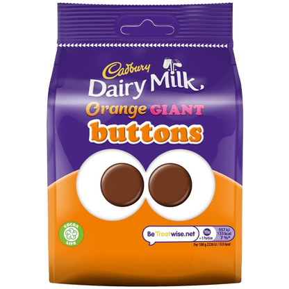 Cadbury Dairy Milk Buttons Orange Chocolate Bag 95g
