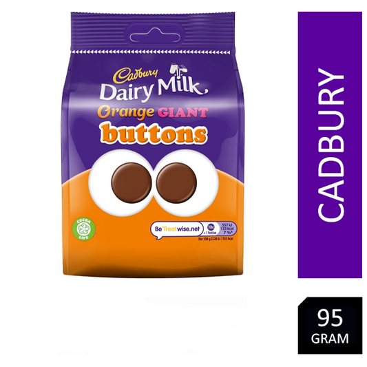 Cadbury Dairy Milk Buttons Orange Chocolate Bag 95g - NWT FM SOLUTIONS - YOUR CATERING WHOLESALER
