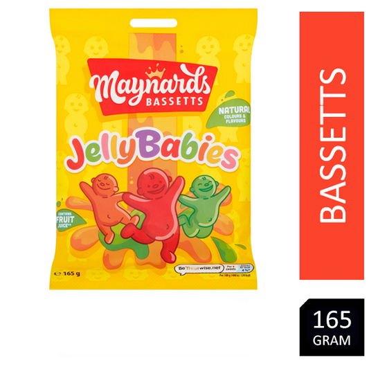 Maynards Bassetts Jelly Babies Sweets Bag 165g - NWT FM SOLUTIONS - YOUR CATERING WHOLESALER