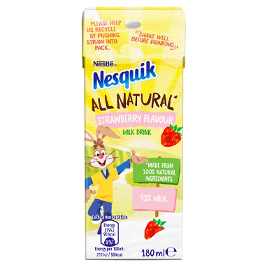 Nesquik Strawberry Milkshake Carton 10x180ml