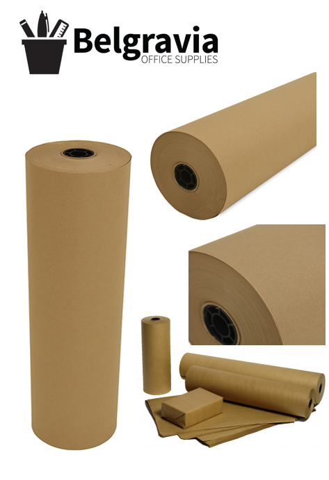 Belgravia Kraft Brown Paper Roll 600mmx200m - NWT FM SOLUTIONS - YOUR CATERING WHOLESALER