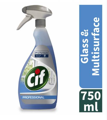 Cif Pro Formula Glass & Multi Surface Cleaner 750ml