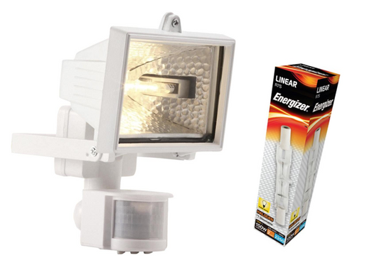 Powermaster 120W Eco Halogen PIR White Floodlight - NWT FM SOLUTIONS - YOUR CATERING WHOLESALER