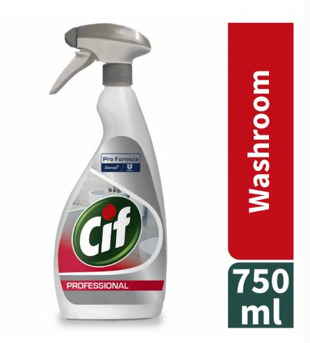 Cif Pro Formula 2-in-1 Washroom 750ml - Washroom Cleaner and Limescale remover