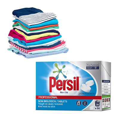 Persil Professional Non-Bio 56's Pre-Dosed Laundry Tablets
