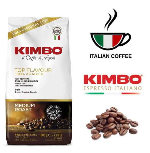 Kimbo Top Flavour 100% Arabica 1kg Italian Coffee Beans