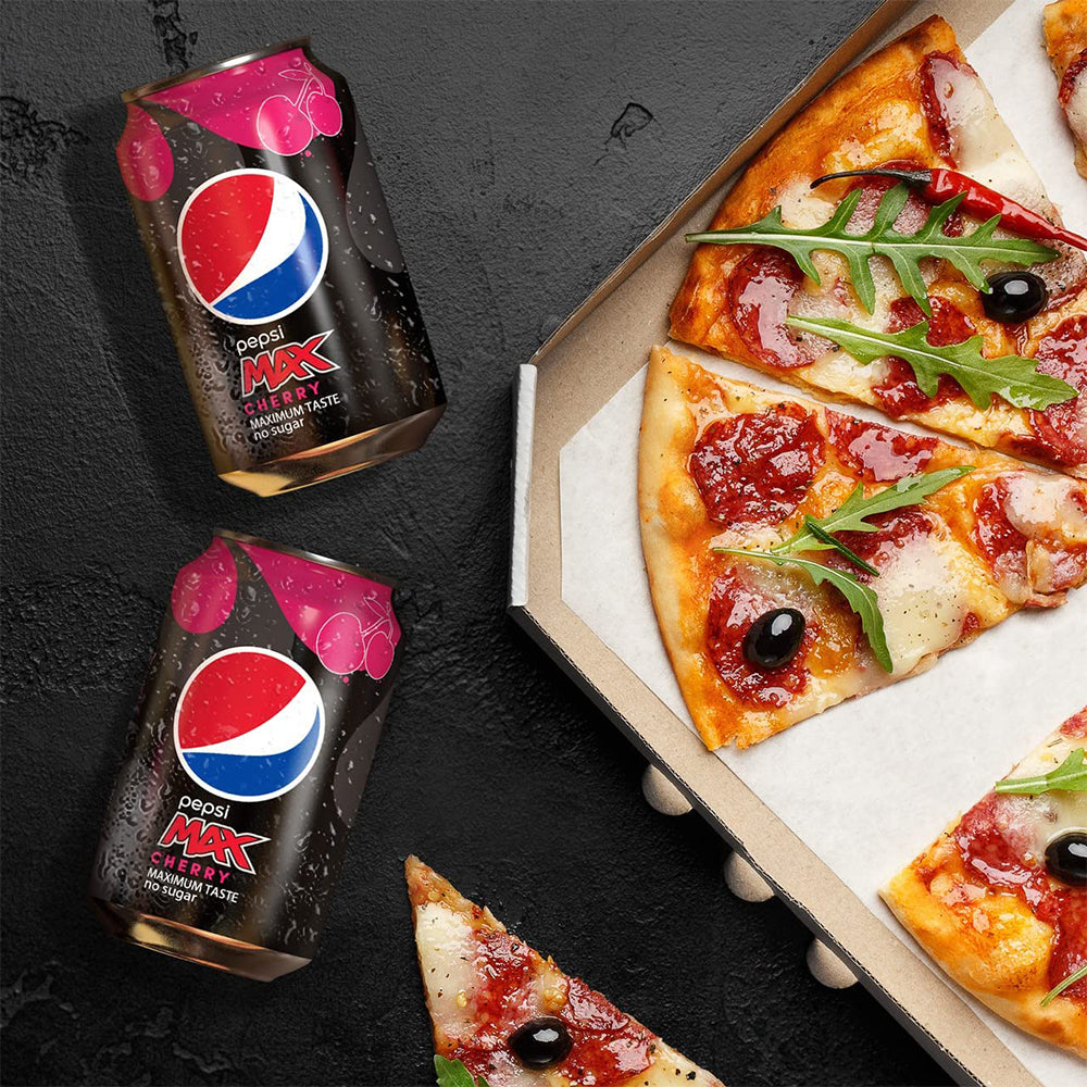 Pepsi Max No Sugar Cherry Cans 24 x 330ml