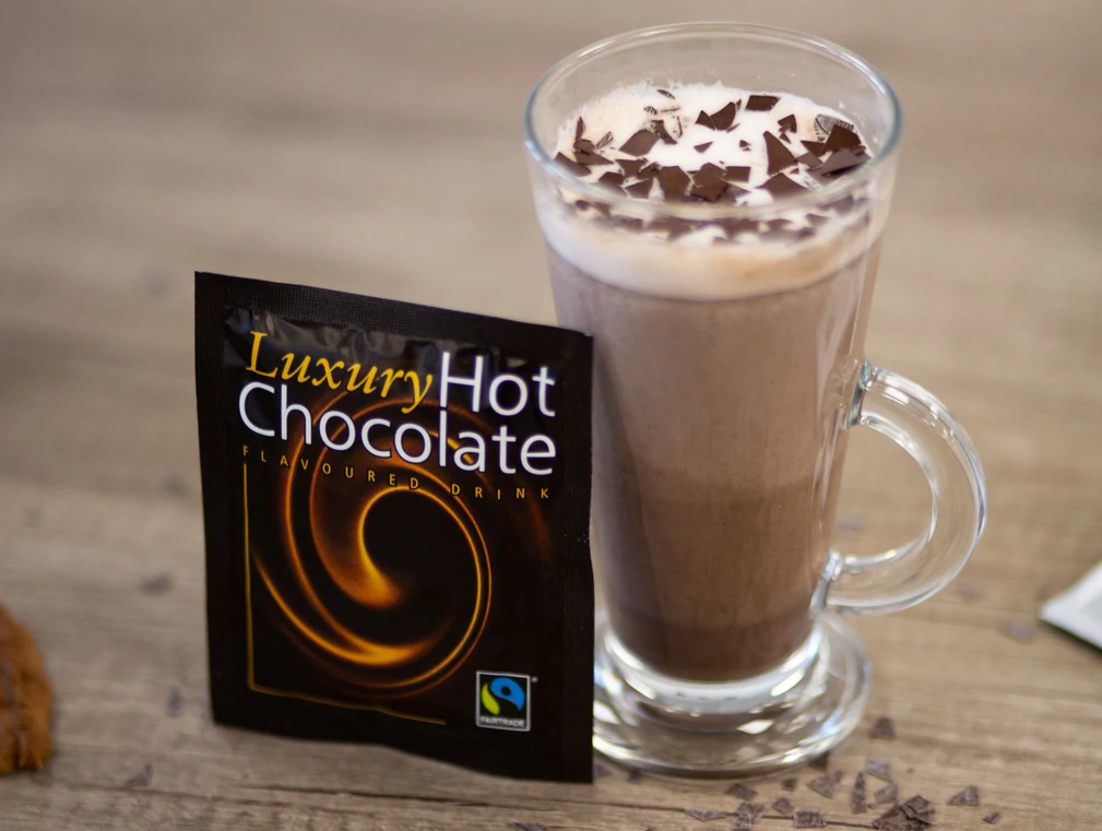 Fairtrade Luxury large 25g Hot Chocolate Sachets 100's