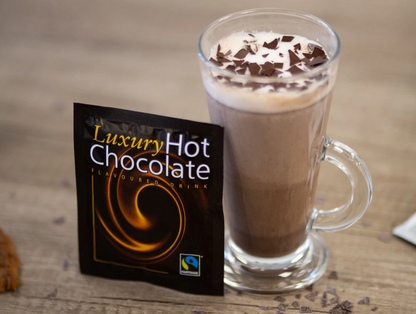 Fairtrade Luxury large 25g Hot Chocolate Sachets 100's