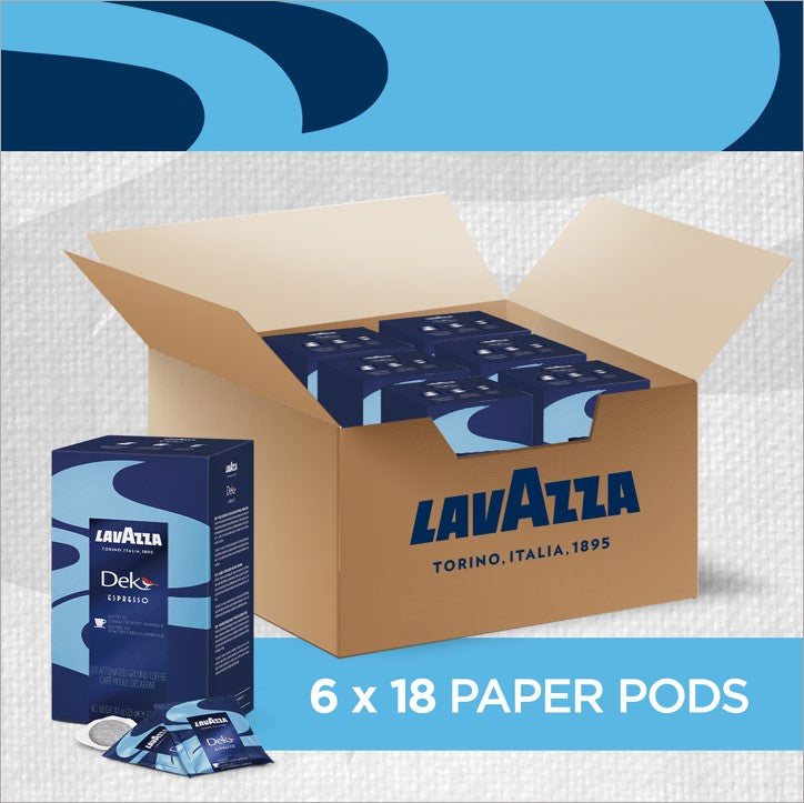 Lavazza Decaffeinated Paper Pods 18's