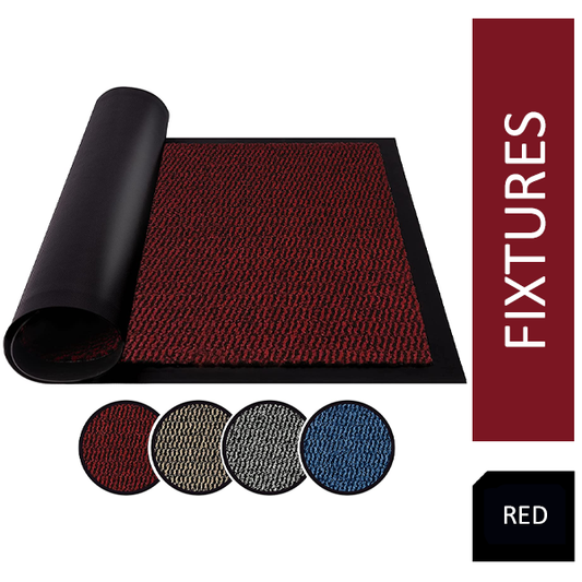 Fixtures Barrier Floor Mat 120cm x 240cm Red - NWT FM SOLUTIONS - YOUR CATERING WHOLESALER
