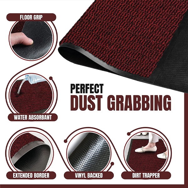 Fixtures Barrier Floor Mat 120cm x 180cm Red