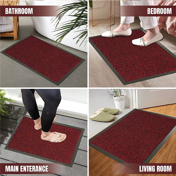 Fixtures Barrier Floor Mat 40cm x 60cm Red