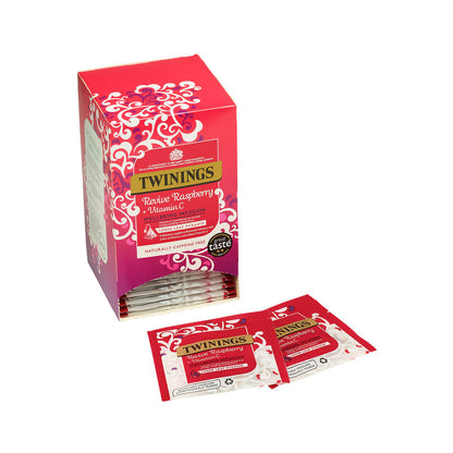 Twinings Premium Raspberry Revive Loose Leaf Pyramid Teabags Enveloped 15's
