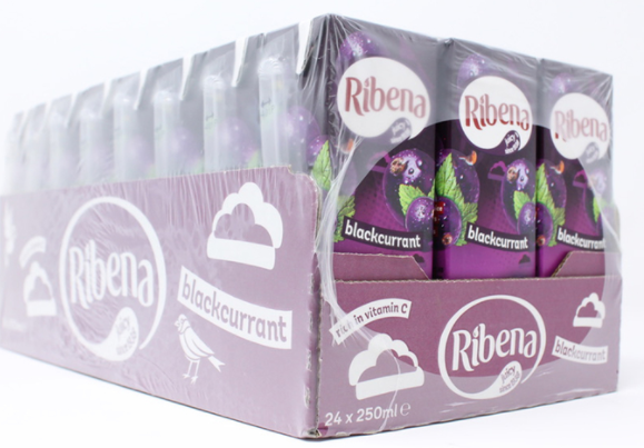 Ribena Ready to Drink Blackcurrant 24x250ml