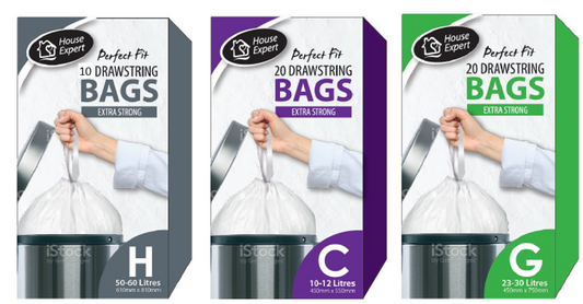 Perfect Fit White Peddle Bin Liners Size C 10-12 Litre Pack 20's - NWT FM SOLUTIONS - YOUR CATERING WHOLESALER
