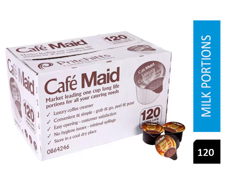 Cafe Maid Luxury Coffee Creamer Pots 12ml (Pack of 120) - NWT FM SOLUTIONS - YOUR CATERING WHOLESALER