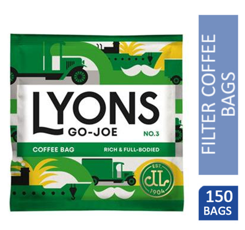 Lyons Go-Joe Coffee Bags 150's - NWT FM SOLUTIONS - YOUR CATERING WHOLESALER
