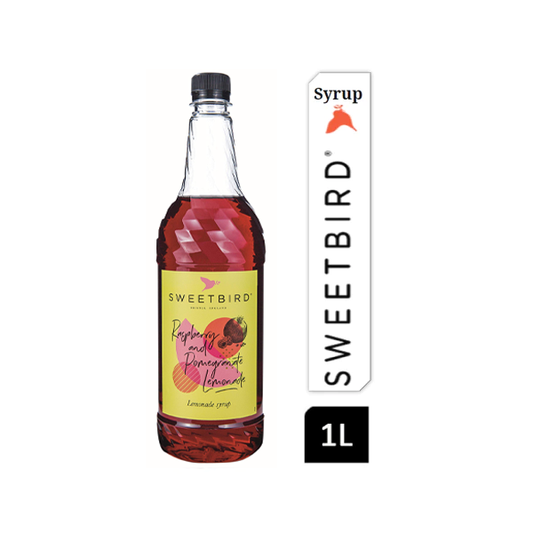 Sweetbird Raspberry & Pomegranate Lemonade Syrup 1litre (Plastic) - NWT FM SOLUTIONS - YOUR CATERING WHOLESALER