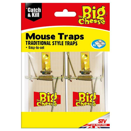 Big Cheese Traditional Style Traps 4 Pack (STV040) - NWT FM SOLUTIONS - YOUR CATERING WHOLESALER