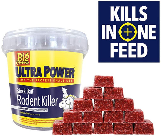 Big Cheese Ultra Power Block Bait Killer Station Refill 15x20g (STV568) - NWT FM SOLUTIONS - YOUR CATERING WHOLESALER