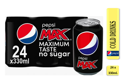 Pepsi Max Cans 24x330ml - NWT FM SOLUTIONS - YOUR CATERING WHOLESALER