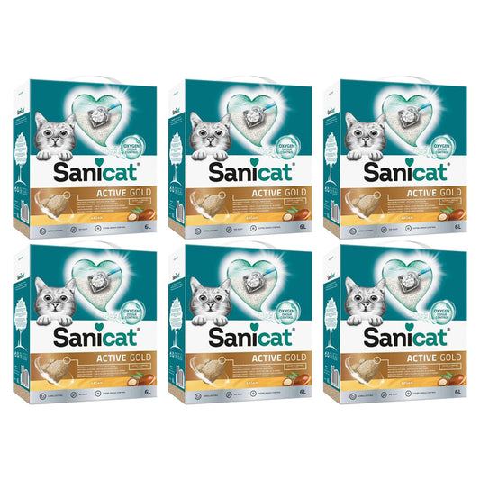 Sanicat Professional Gold Ultra Clumping Litter 6 Litre - NWT FM SOLUTIONS - YOUR CATERING WHOLESALER