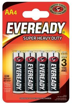 Eveready AA Super Heavy Duty Pack 4's - NWT FM SOLUTIONS - YOUR CATERING WHOLESALER
