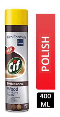 Cif Professional Wood Furniture Polish 400ml - NWT FM SOLUTIONS - YOUR CATERING WHOLESALER