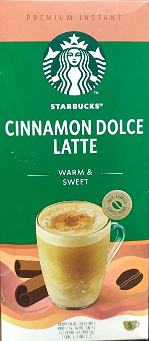 Starbucks Cinnamon Dolce Latte Instant Coffee Sachets 5x23.5g - NWT FM SOLUTIONS - YOUR CATERING WHOLESALER