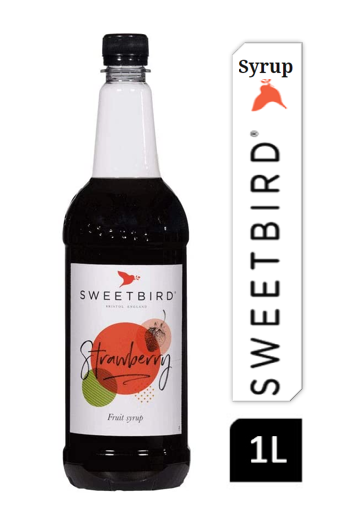 Sweetbird Strawberry Coffee Syrup 1litre (Plastic) - NWT FM SOLUTIONS - YOUR CATERING WHOLESALER
