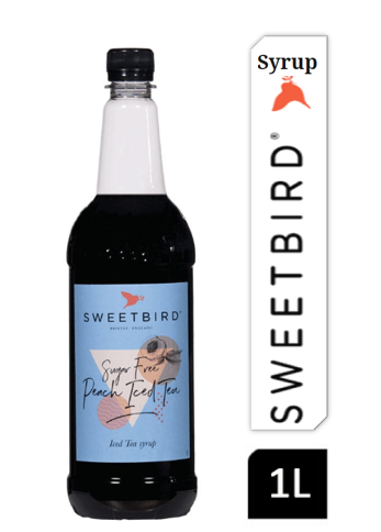 Sweetbird Sugar Free Peach Iced Tea Syrup 1litre (Plastic) - NWT FM SOLUTIONS - YOUR CATERING WHOLESALER