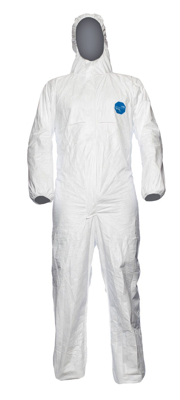 Tyvek 500 Xpert White Hooded Coverall XXL - NWT FM SOLUTIONS - YOUR CATERING WHOLESALER
