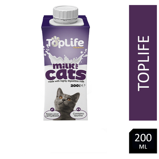 Toplife Formula Lactose Reduced Cat Milk 200ml - NWT FM SOLUTIONS - YOUR CATERING WHOLESALER