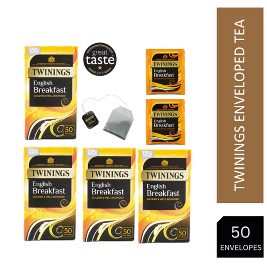 Twinings English Breakfast Envelopes 50's - NWT FM SOLUTIONS - YOUR CATERING WHOLESALER