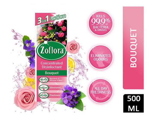 Zoflora Bouquet Disinfectant 500ml - NWT FM SOLUTIONS - YOUR CATERING WHOLESALER