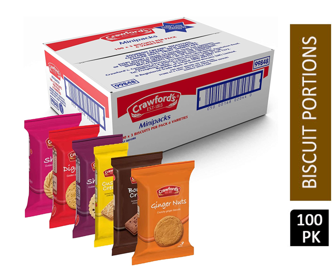 Crawfords Mini Packs 100's - NWT FM SOLUTIONS - YOUR CATERING WHOLESALER