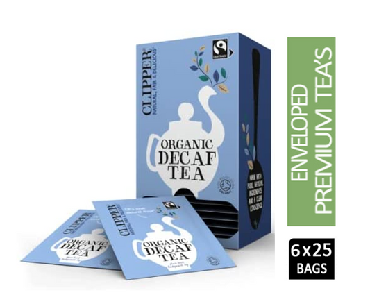 Clipper Fairtrade Organic Decaf Everyday 25 Envelopes - NWT FM SOLUTIONS - YOUR CATERING WHOLESALER