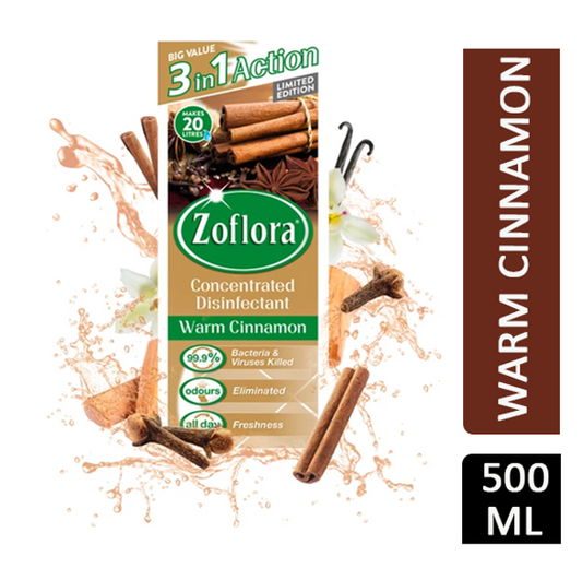 Zoflora Warm Cinnamon Disinfectant 500ml - NWT FM SOLUTIONS - YOUR CATERING WHOLESALER