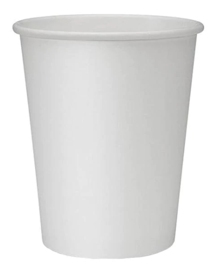Belgravia 12oz Single Walled White Paper Cups 50's
