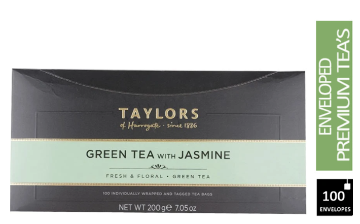 Taylors of Harrogate Green Tea with Jasmin Enveloped x 100's